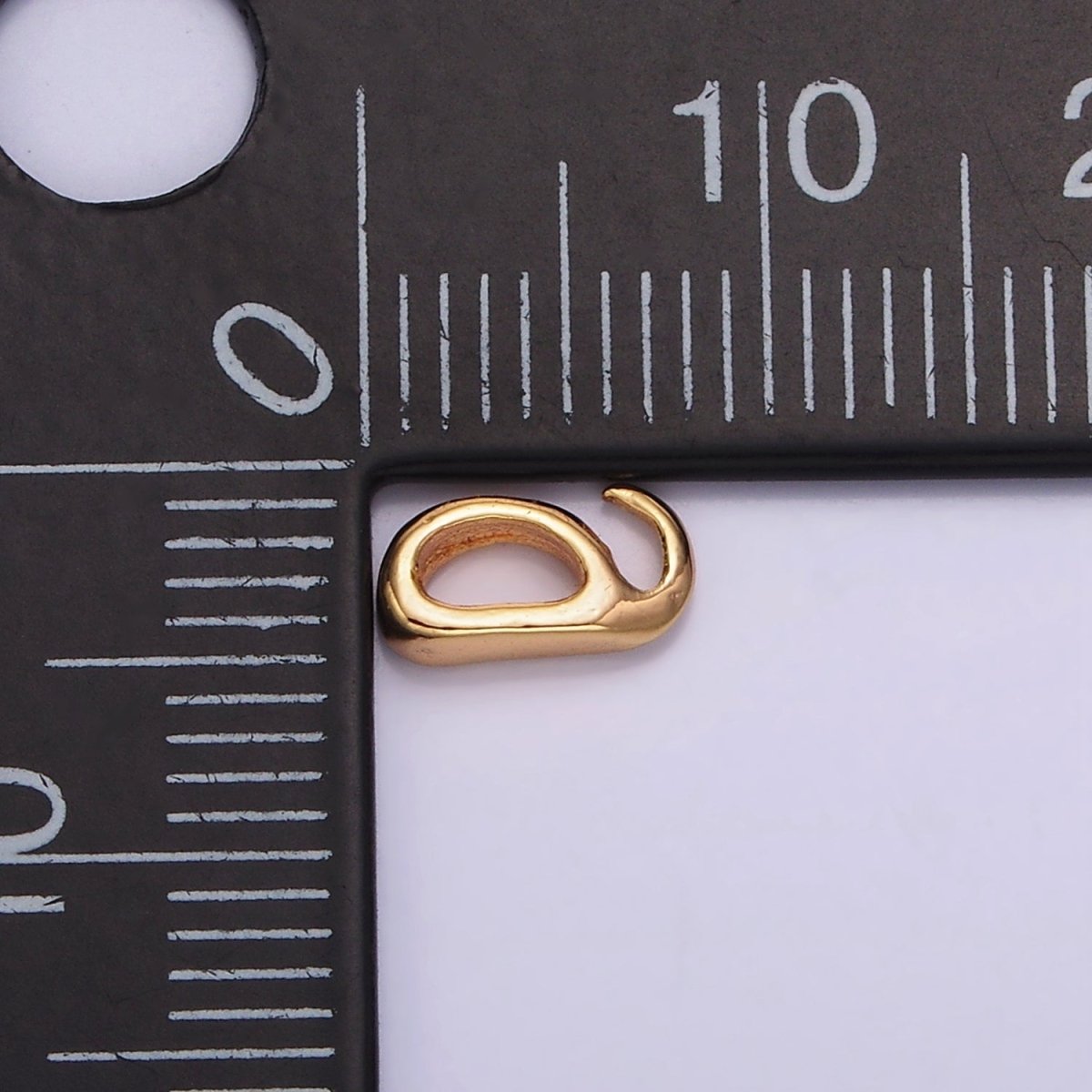 18K Gold Filled Open Hook Bail for Pendant Jewelry Kit Supplies For DIY Jewelry Making | Z-504 - DLUXCA