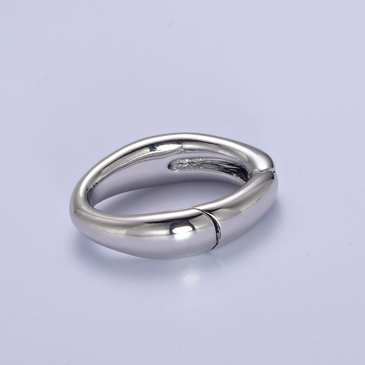 18K Gold Filled Oval Spring Clasp,Spring Carabiner Clasp,Gold Oval Clasp,Dainty Minimalist Clasp for Jewelry Making Making L-666 - DLUXCA