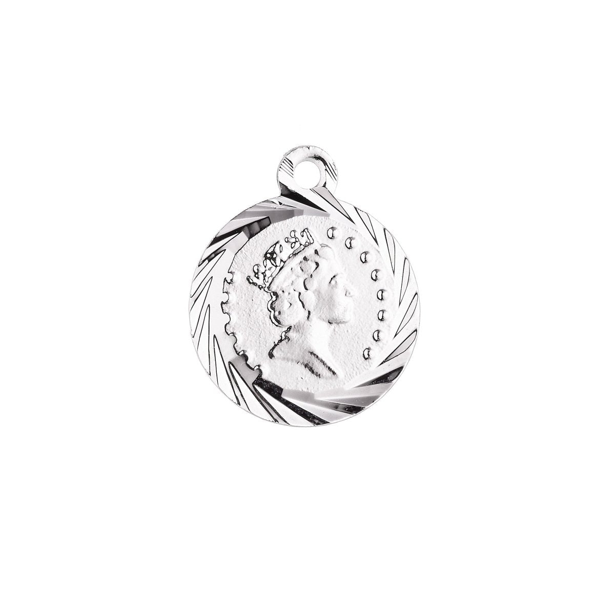 18K Gold Filled Royal Queen Elizabeth Charm Pendant C-022 - DLUXCA