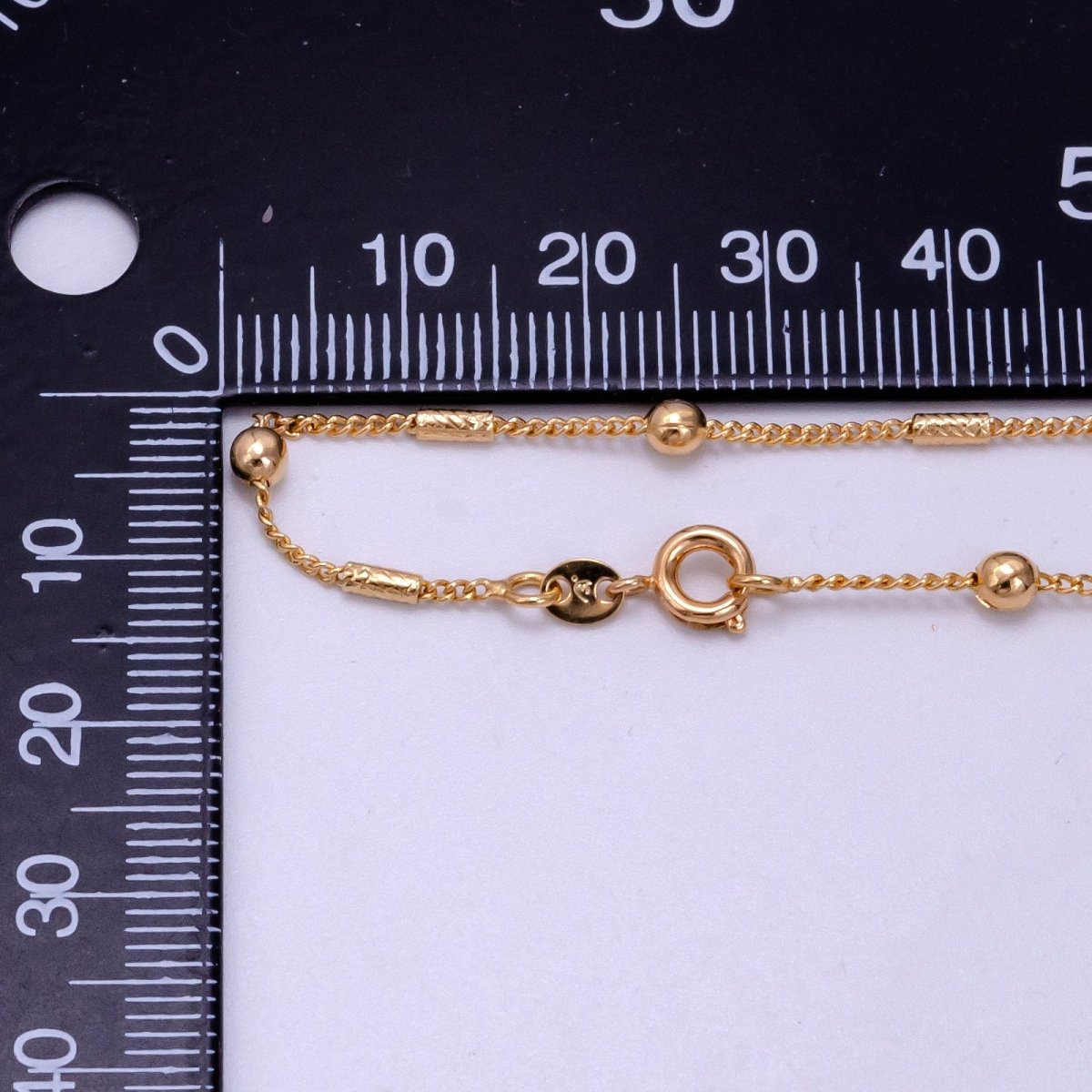 18K Gold Filled Tube Rope Satellite Chain 18 Inch Necklace | CN-645 - DLUXCA