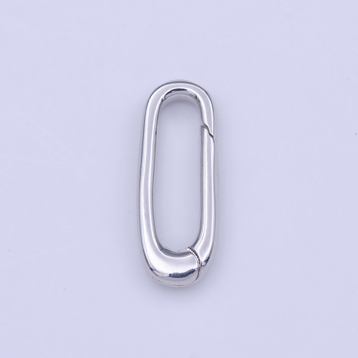 18mm Thin Oblong Oval Jewelry Supply in Gold & Silver | K-242, K-280 - DLUXCA