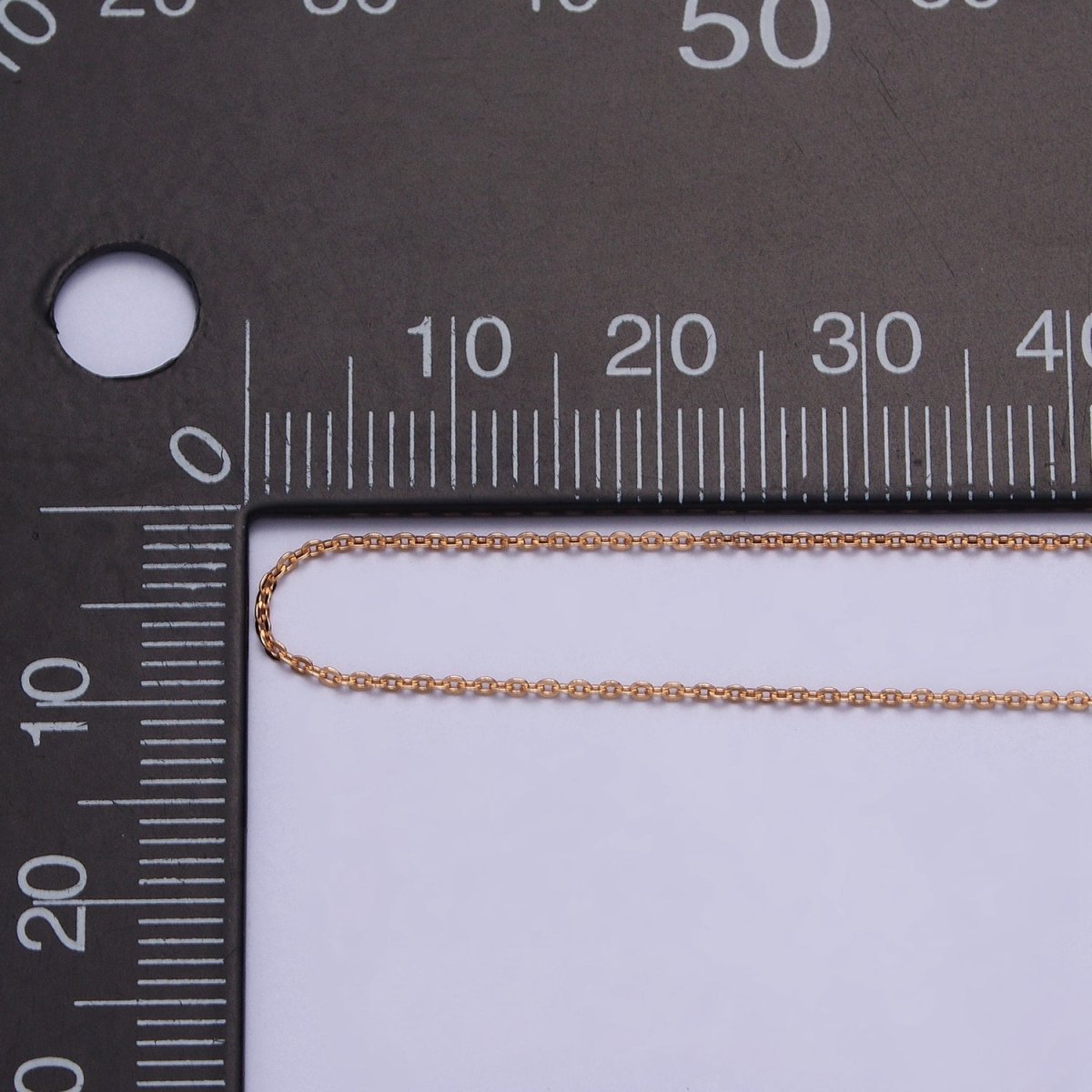 19.5'' Ready to Use 18K Gold Filled Thin Rolo Necklace Chain Layering Cable Chain Dainty Necklace For Pendant Charm Necklace Making | WA-1605 Clearance Pricing - DLUXCA