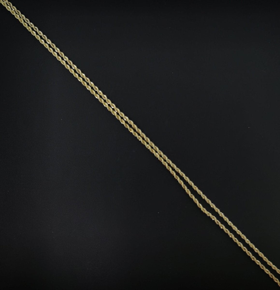 1pc 19.6'' Ready to Use 14K Gold Filled Rope Necklace Chain, Layering Rope Chain Dainty Necklace, For Pendant Charm Necklace Making CN-546 - DLUXCA