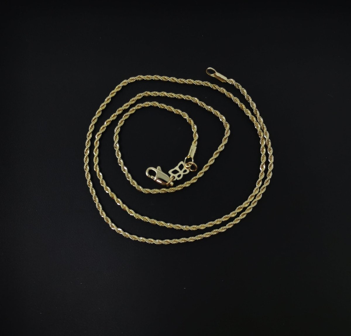 1pc 19.6'' Ready to Use 14K Gold Filled Rope Necklace Chain, Layering Rope Chain Dainty Necklace, For Pendant Charm Necklace Making CN-546 - DLUXCA