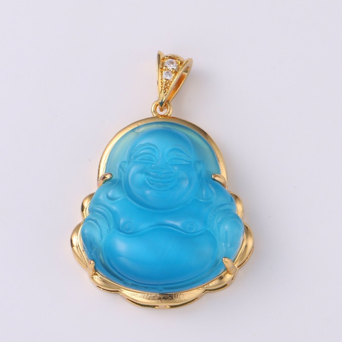 1pc 24k Gold Filled Buddha Pendant Natural Wisdom Meaning Gold Buddha Necklace Charm Laughing Buddha Buddhism Religious Jewelry Making O-152 ~ O-163 O-241 O-242 - DLUXCA