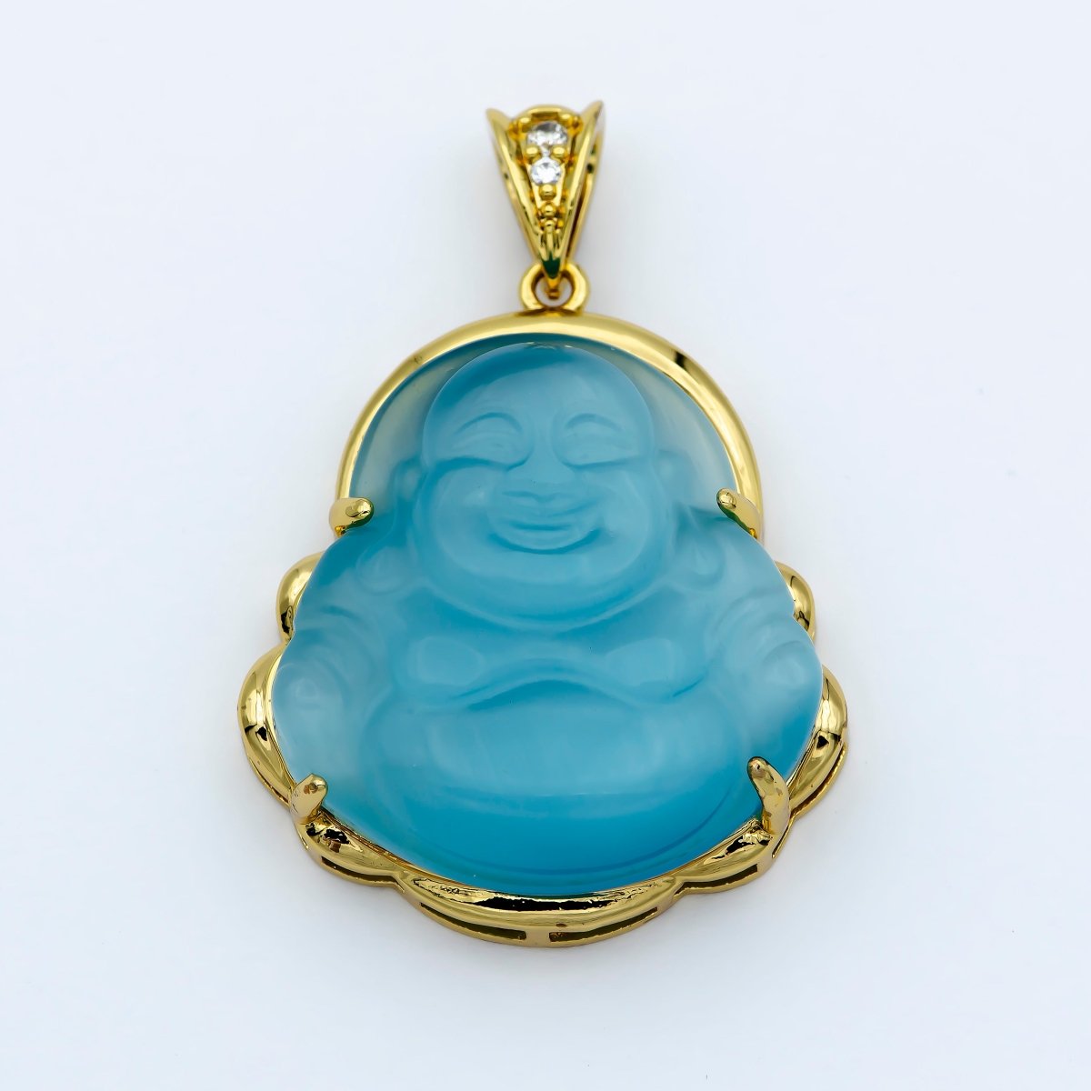 1pc 24k Gold Filled Buddha Pendant Natural Wisdom Meaning Gold Buddha Necklace Charm Laughing Buddha Buddhism Religious Jewelry Making O-152 ~ O-163 O-241 O-242 - DLUXCA