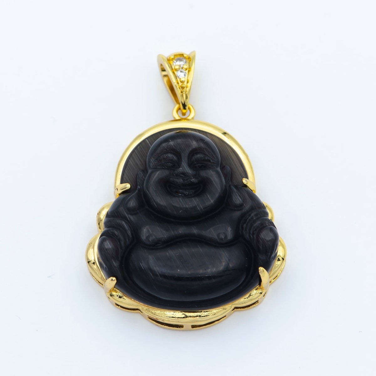 1pc 24k Gold Filled Buddha Pendant Natural Wisdom Meaning Gold Buddha Necklace Charm Laughing Buddha Buddhism Religious Jewelry Making O-152 ~ O-163 O-241 O-242 - DLUXCA