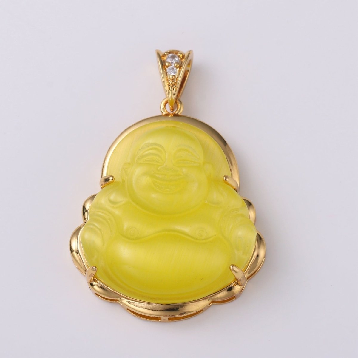1pc 24k Gold Filled Buddha Pendant Natural Wisdom Meaning Gold Buddha Necklace Charm Laughing Buddha Buddhism Religious Jewelry Making O-152 ~ O-163 O-241 O-242 - DLUXCA