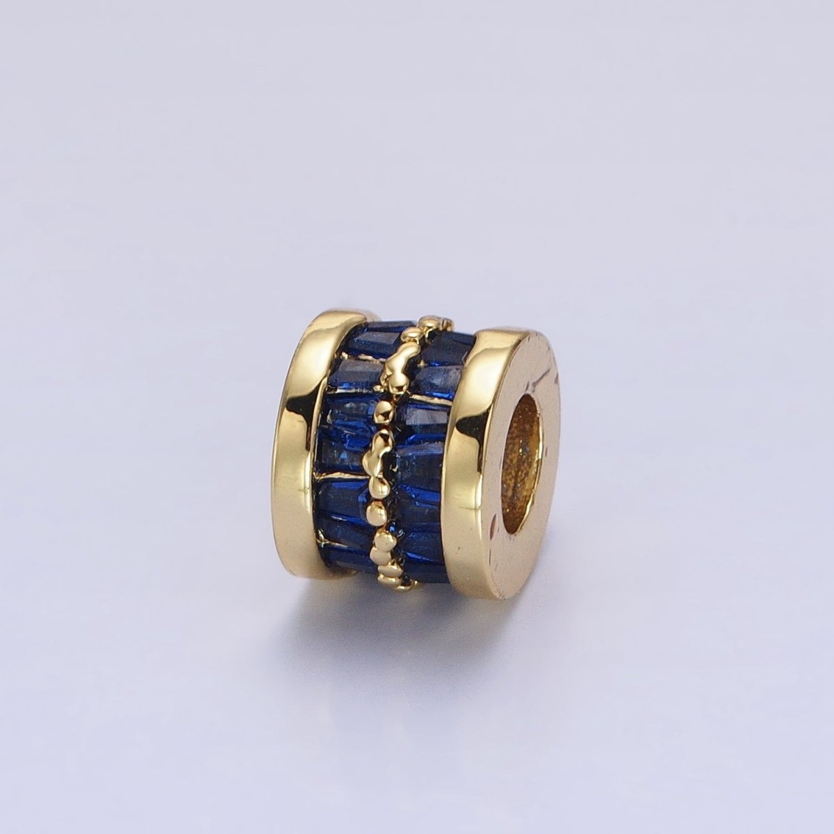 1pc Gold Filled Cylinder Beads, CZ Large Hole Cylinder Drum Barrel Micro Pave Beads, Silver Tube Multi Color CZ Beadd 6.8x8.2mm B-783 B-784 B-785 B-786 B-787 B-788 B-789 B-790 B-793 B-794 B-799 B-801 B-812 B-813 - DLUXCA