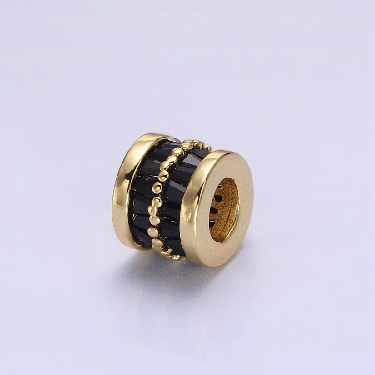 1pc Gold Filled Cylinder Beads, CZ Large Hole Cylinder Drum Barrel Micro Pave Beads, Silver Tube Multi Color CZ Beadd 6.8x8.2mm B-783 B-784 B-785 B-786 B-787 B-788 B-789 B-790 B-793 B-794 B-799 B-801 B-812 B-813 - DLUXCA