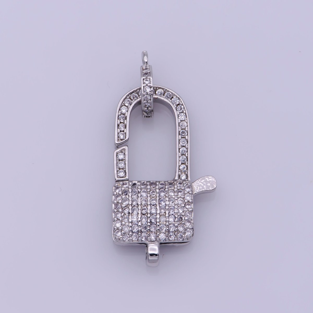 1pc Gold Filled / Rose Gold / Silver Hook End Clasp, Bracelet End Cap, Beading Clasp, Tips, Women Necklace Supplies Cubic Zirconia Bracelet Finding CONNECTOR for Jewelry Making | F119 - DLUXCA