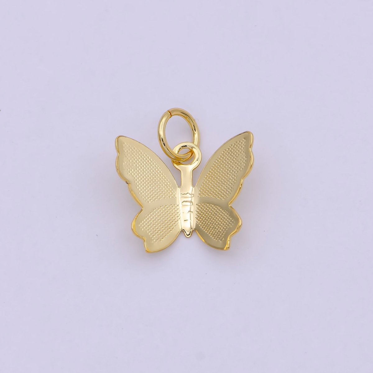 1pc Golden Small Flying Butterfly Pendant Cooper Gold Filled Jewelry Bracelet Earring Necklace Making Connector Bead Charm C-232 - DLUXCA