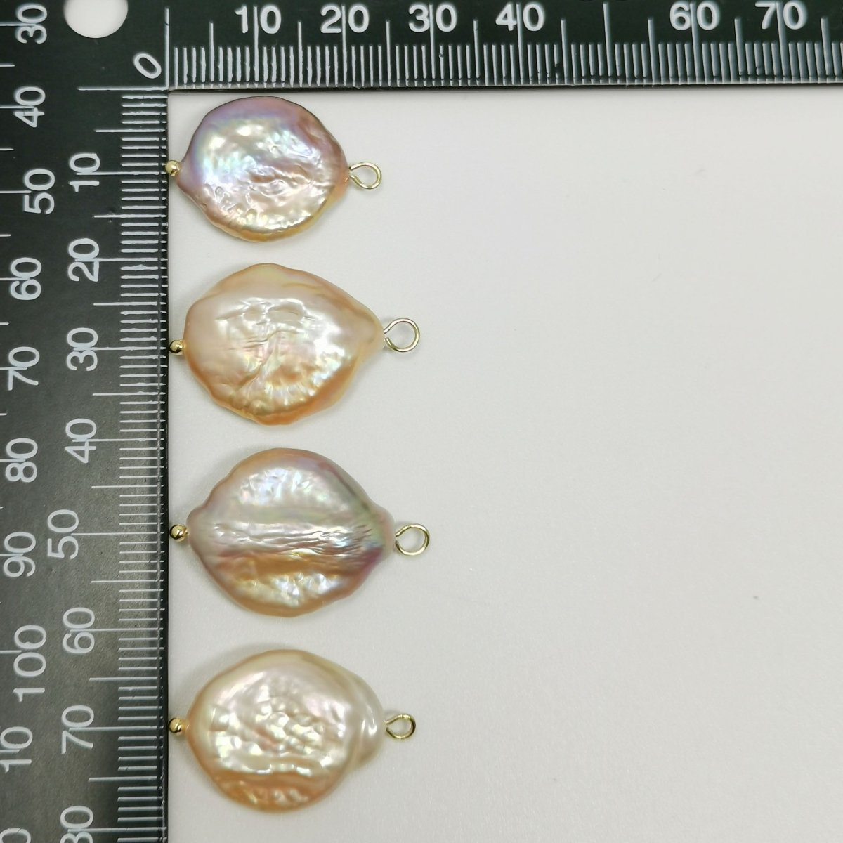 1pc Keishi Pearl Freeform Baroque pearl charms, Fresh water Pearl charms, Round Nugget pearl charm Bracelet Necklace Earring Charm - DLUXCA