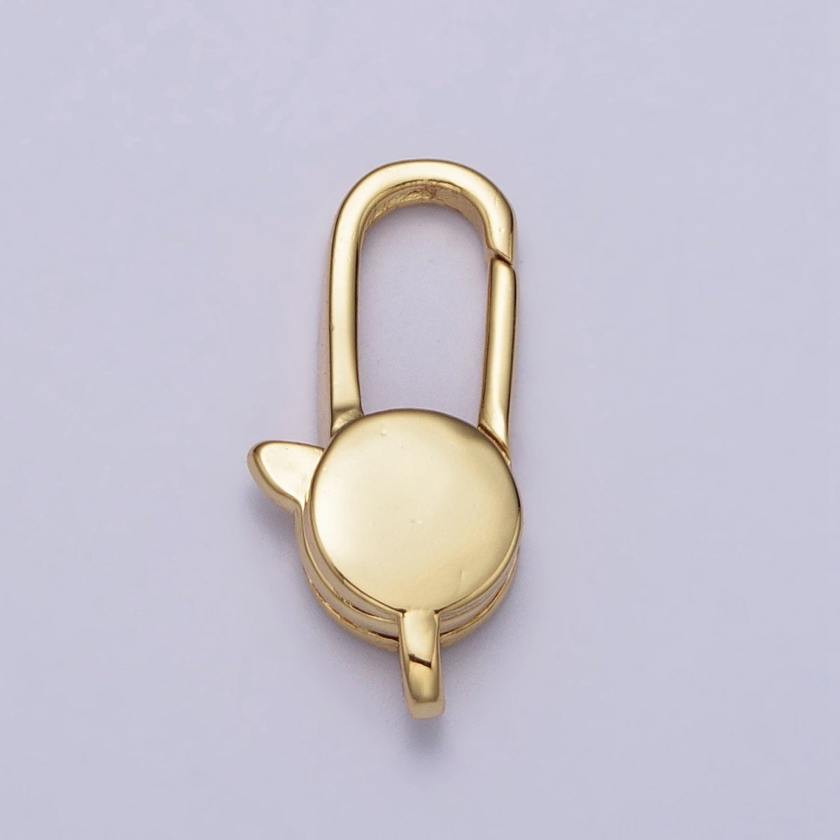 1pc Wholesale Lobster Clasp 24k Gold , Oval Lobster Claw for Jewelry Making, Size 19.3x8.9 mm Z-147 Z-148 - DLUXCA