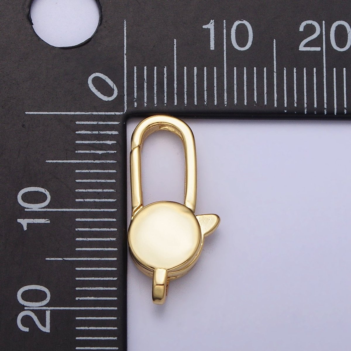 1pc Wholesale Lobster Clasp 24k Gold , Oval Lobster Claw for Jewelry Making, Size 19.3x8.9 mm Z-147 Z-148 - DLUXCA