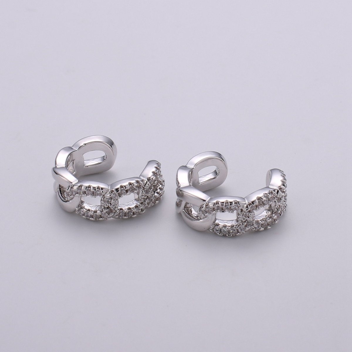 1x Gold Ear Cuff-Upper Ear Earring No Piercing-Helix Ear Cuff-Cartilage Ear Cuff-Ear cuff no piercing-Ear Cuff Earring-Link Chain Earcuff AI-127 AI-128 AI-129 - DLUXCA