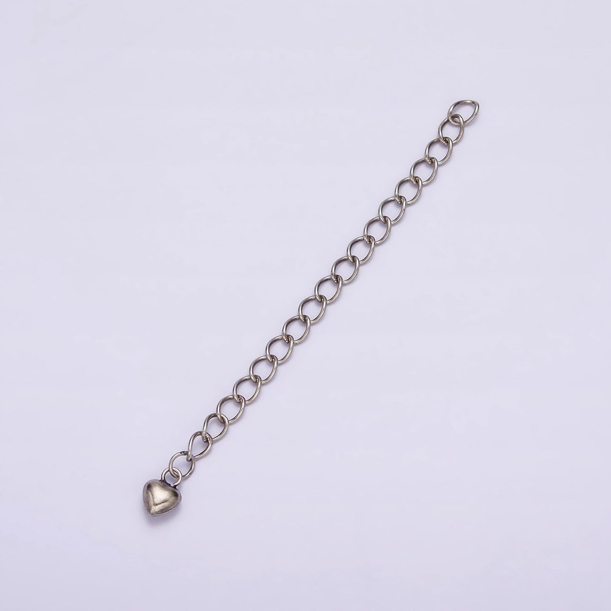 1x Sterling Silver Chain Extender 925 Sterling Silver Supply | Oxidized Silver Antique Looking Chain SL-303 SL-340 - DLUXCA