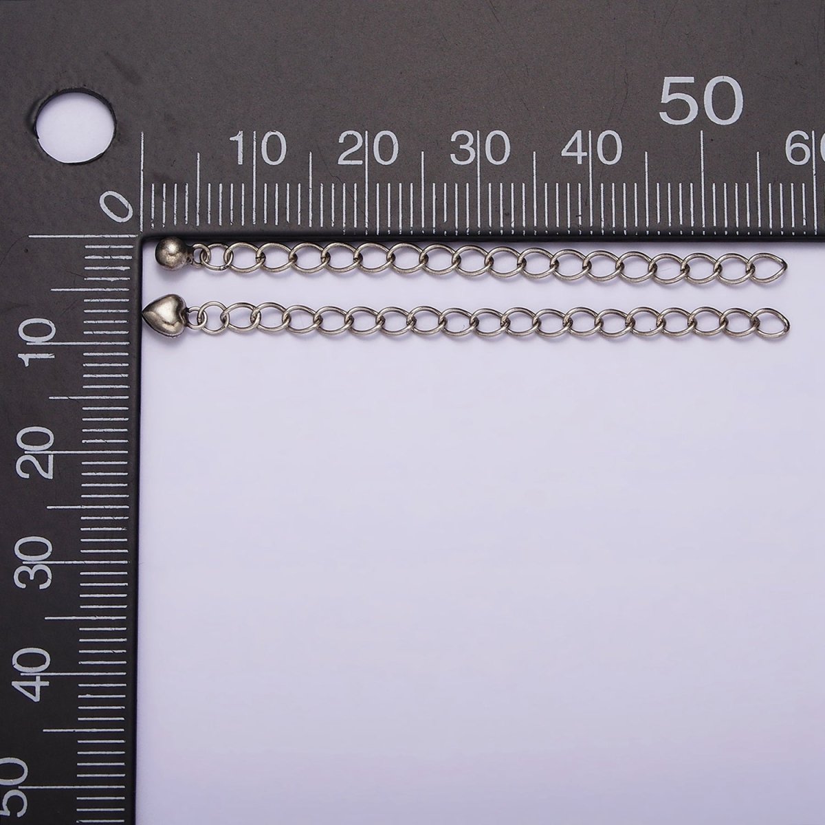 1x Sterling Silver Chain Extender 925 Sterling Silver Supply | Oxidized Silver Antique Looking Chain SL-303 SL-340 - DLUXCA