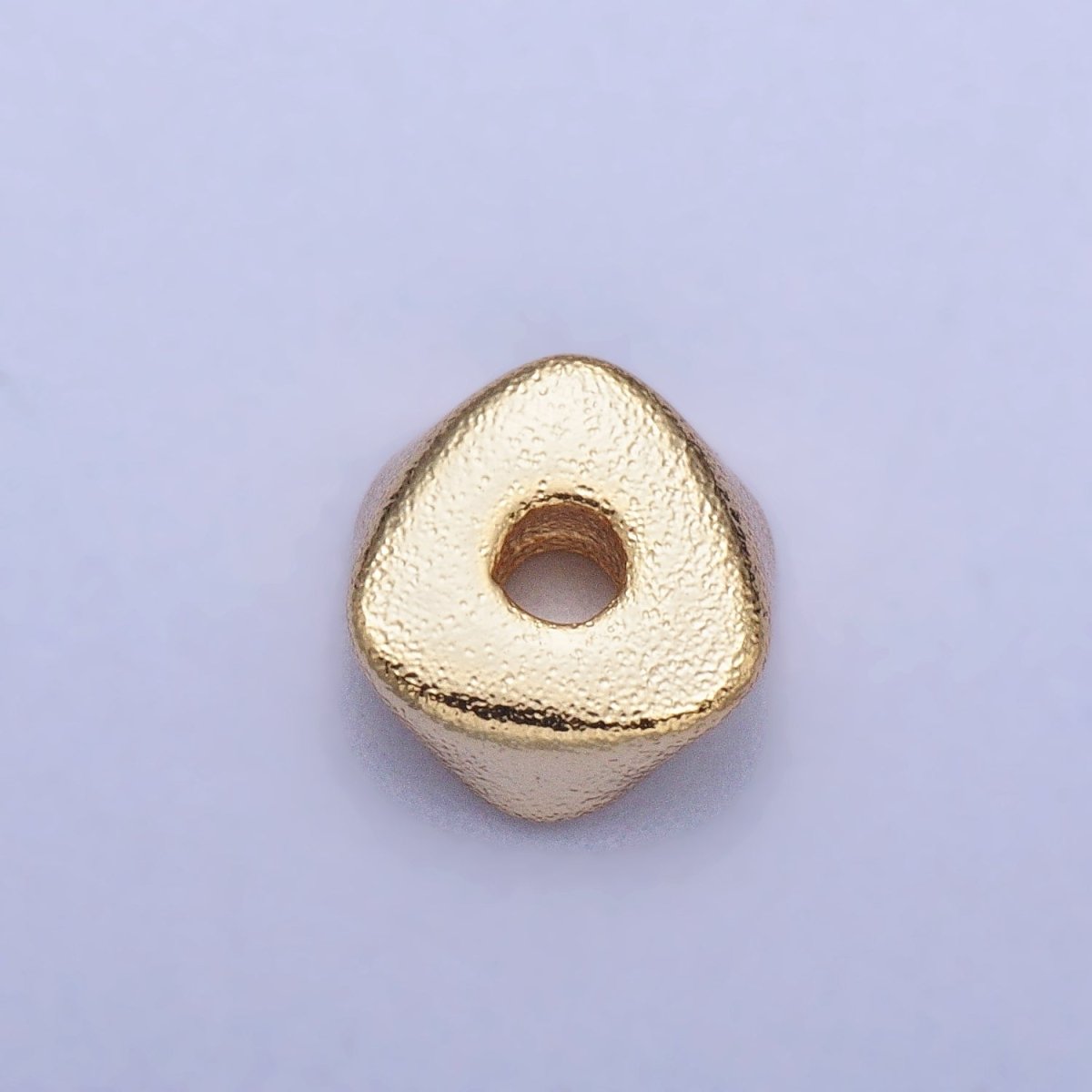 20 Pieces Matte Gold 8mm, 6mm, 4mm Triangle Geometric Beads | B-273 B-308 B-309 - DLUXCA