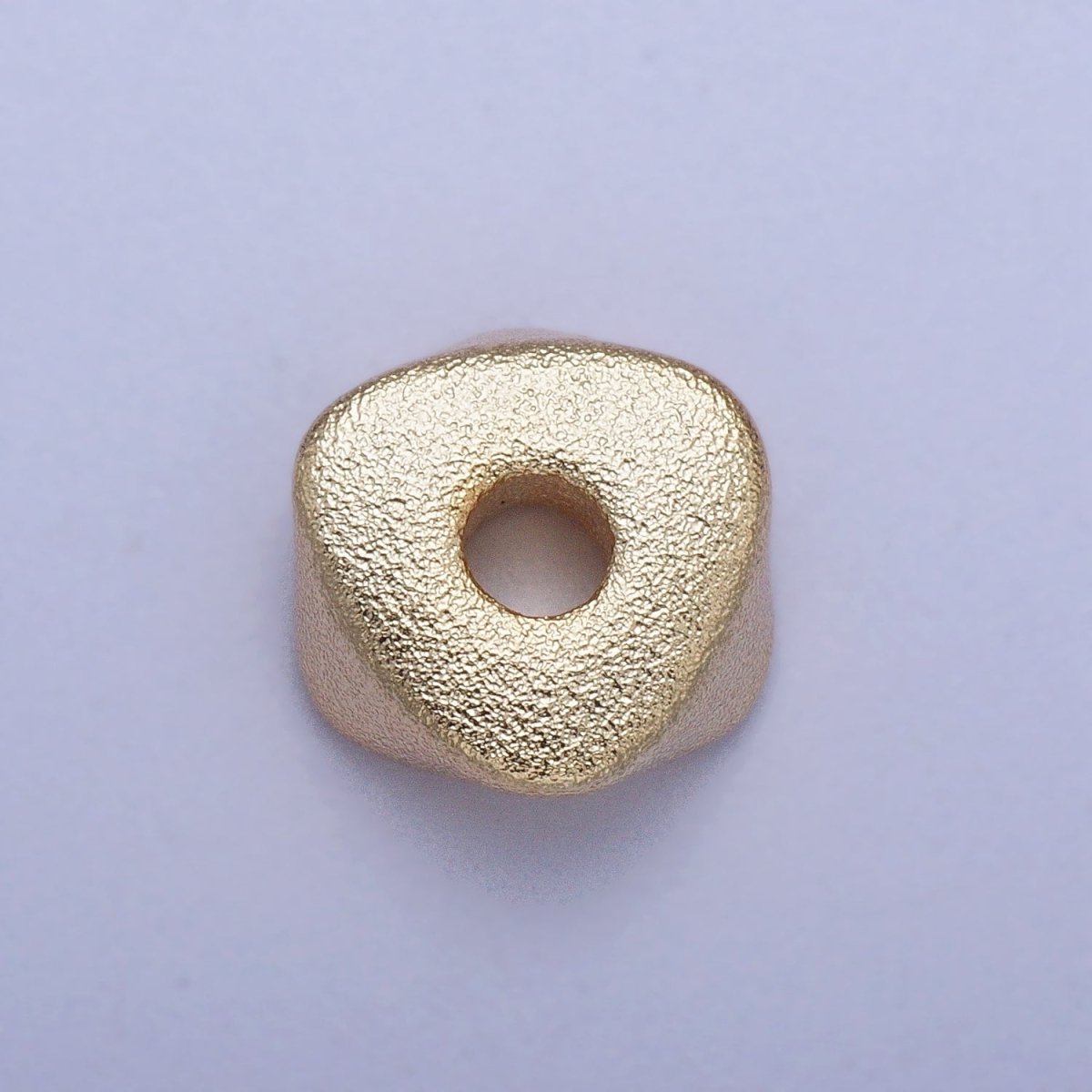 20 Pieces Matte Gold 8mm, 6mm, 4mm Triangle Geometric Beads | B-273 B-308 B-309 - DLUXCA