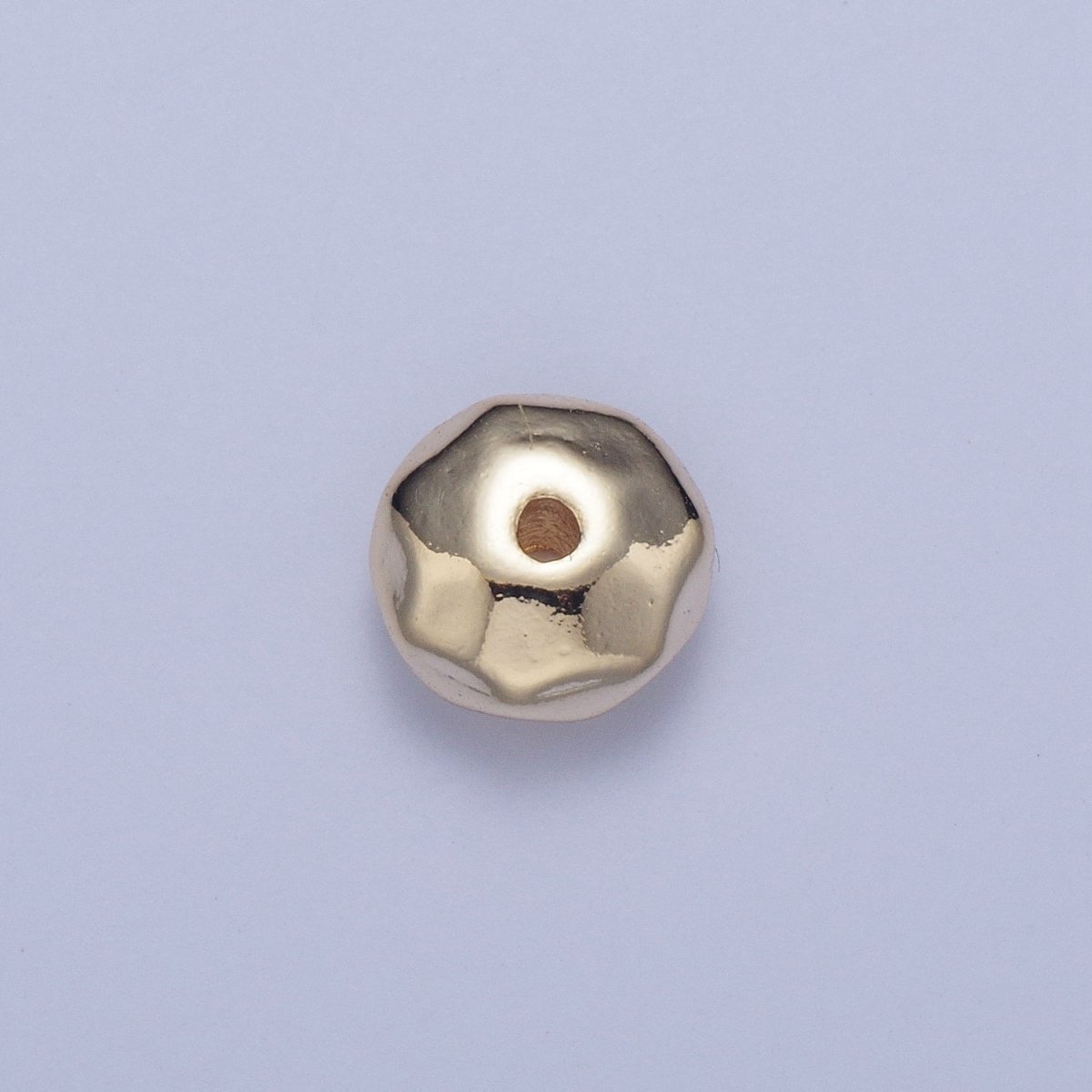 20 Pieces Pack 6mm Round Abstract Geometric Spacer Beads Jewelry Making in Gold & Silver | W-932 W-933 - DLUXCA