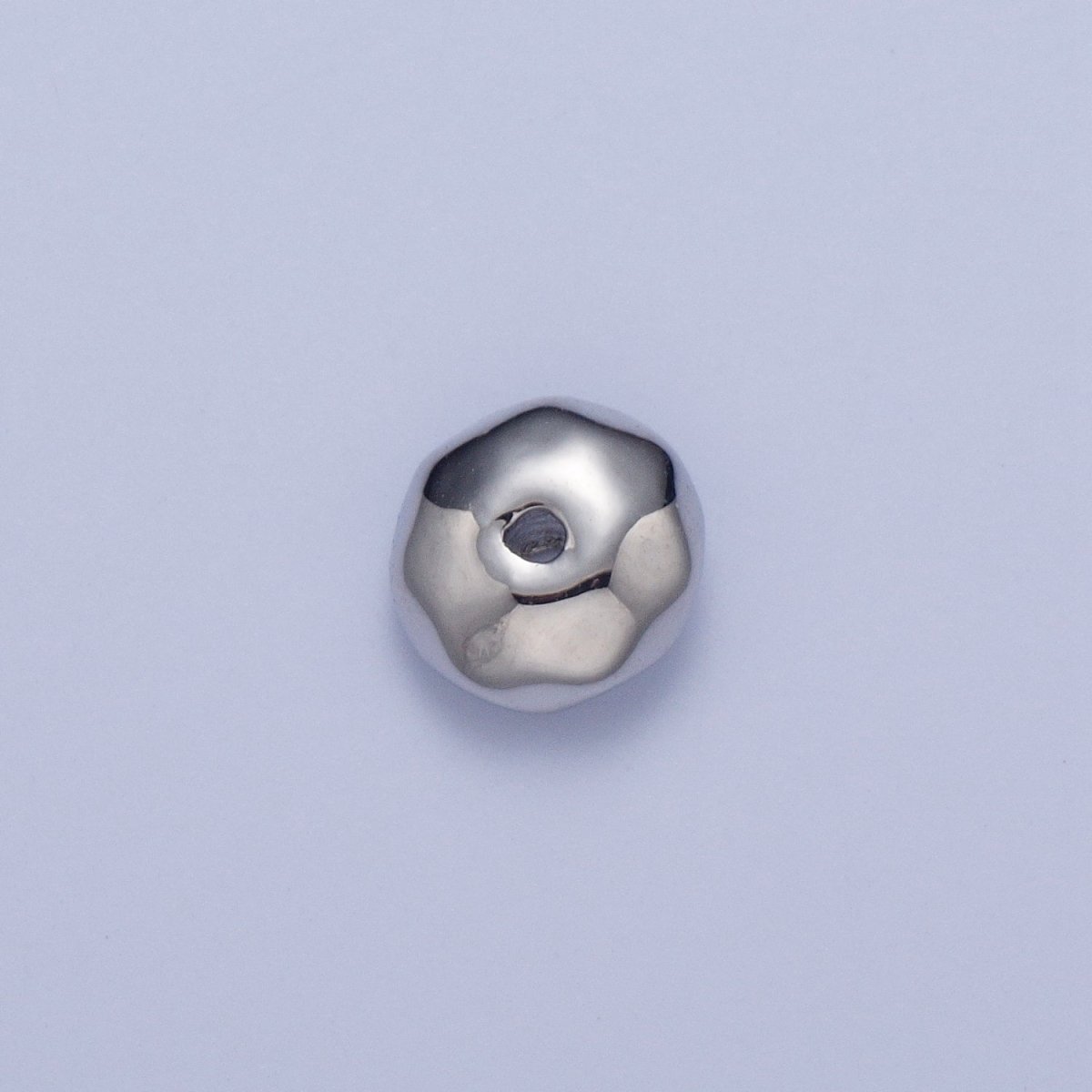 20 Pieces Pack 6mm Round Abstract Geometric Spacer Beads Jewelry Making in Gold & Silver | W-932 W-933 - DLUXCA