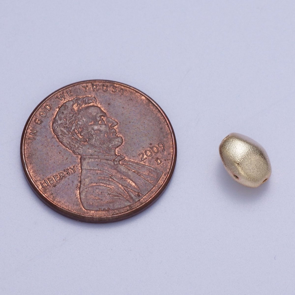 20 Pieces Rectangular Long Matte Gold Geometric Bead | B-436 - DLUXCA