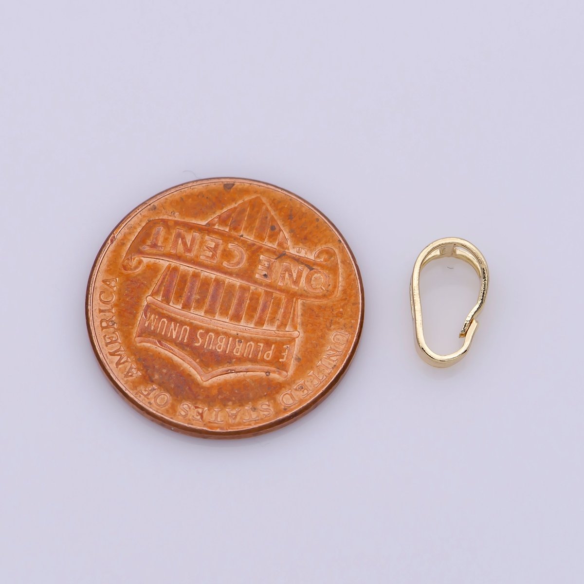 20x Bail For Pendant Snap-on for Pendant, Clip On Bail for Necklace Jewelry Making Bulk Wholesale Findings 18K Gold Filled 8.6x5.3mm - DLUXCA