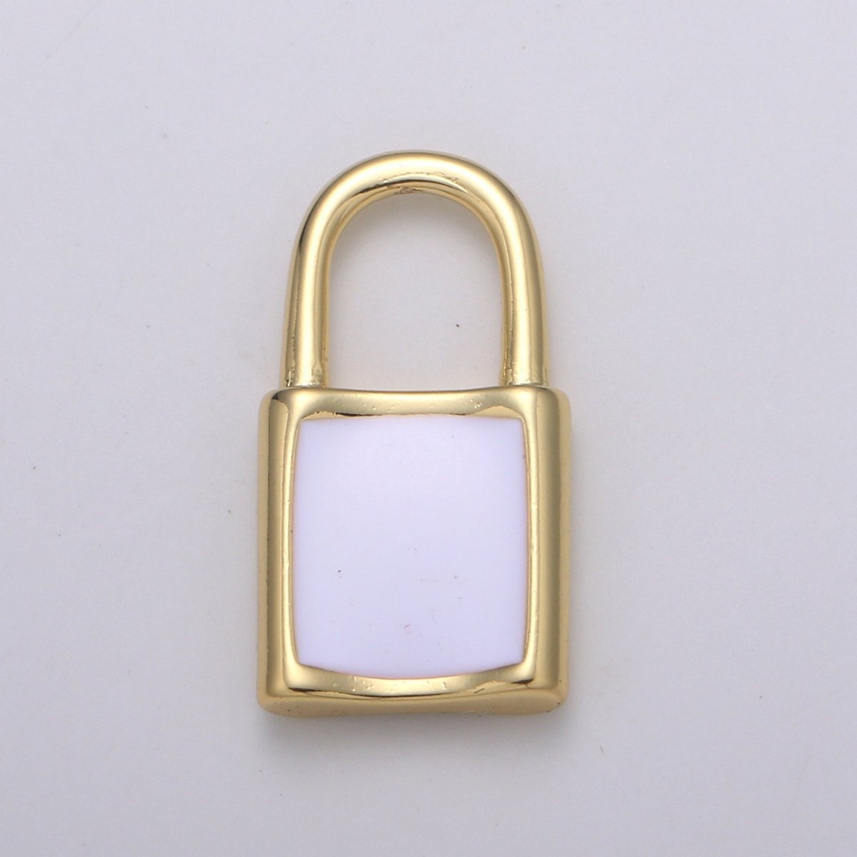 20x10.5mm 14K Gold Filled Padlock Pendants , Enamel Padlock Pendants , Padlock Necklace Charm, DIY Jewelry Supply Bracelet Necklace Findings K-089 - K-091 - DLUXCA