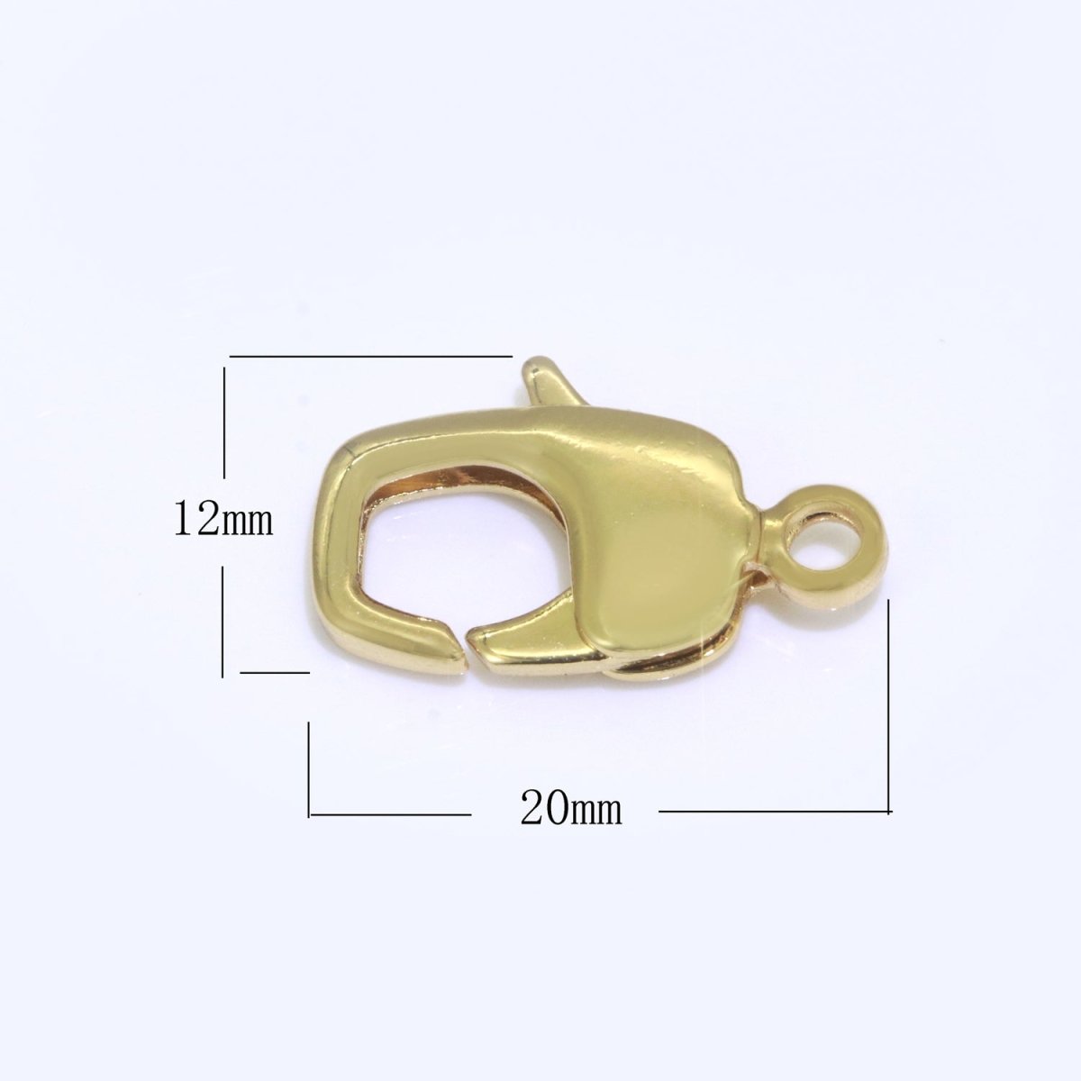 20x12mm Lobster Clasp in Gold Filled / Silver For Necklace Bracelet Anklet Jewelry Making L-502 L-503 - DLUXCA