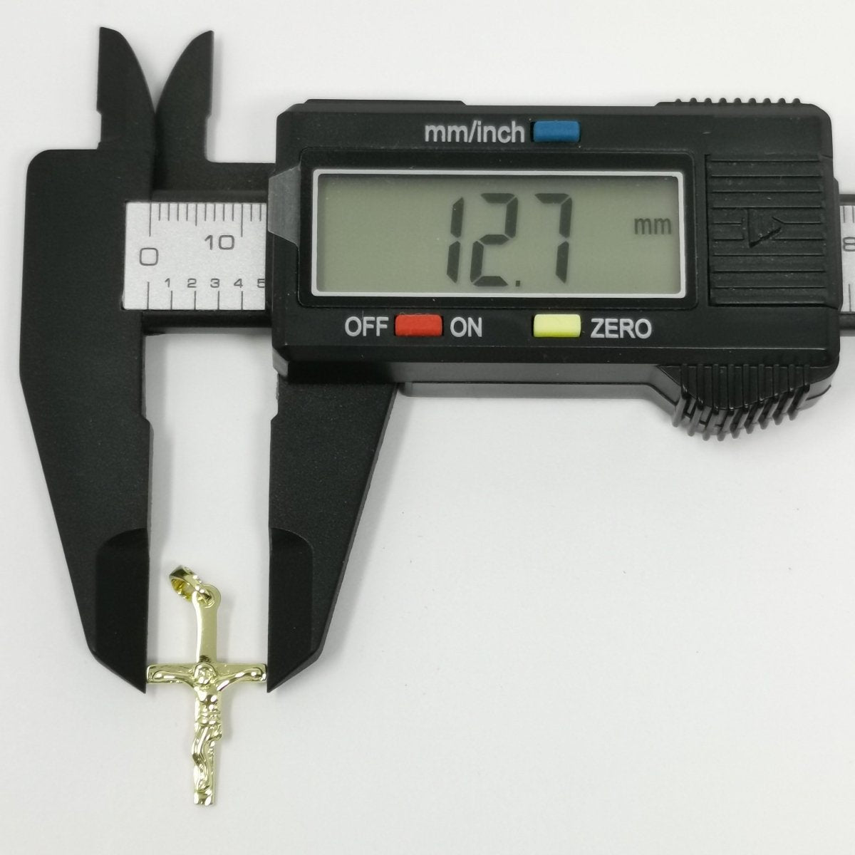 23x13mm Wholesale 14K Gold Filled Jesus on Cross Pendant, Christian Pendant for Necklace Bracelet Anklet Making J-192 - DLUXCA