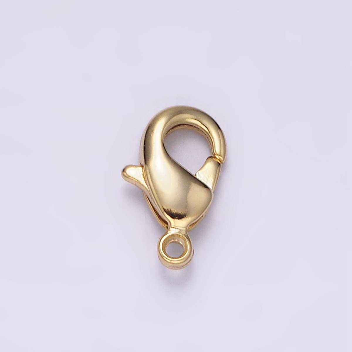 24k, 14k, White Gold Filled 8mm, 9.5mm Lobster Claw Clasps Closure Jewelry Making Supply in Gold & Silver | Z-413 - Z-418 - DLUXCA