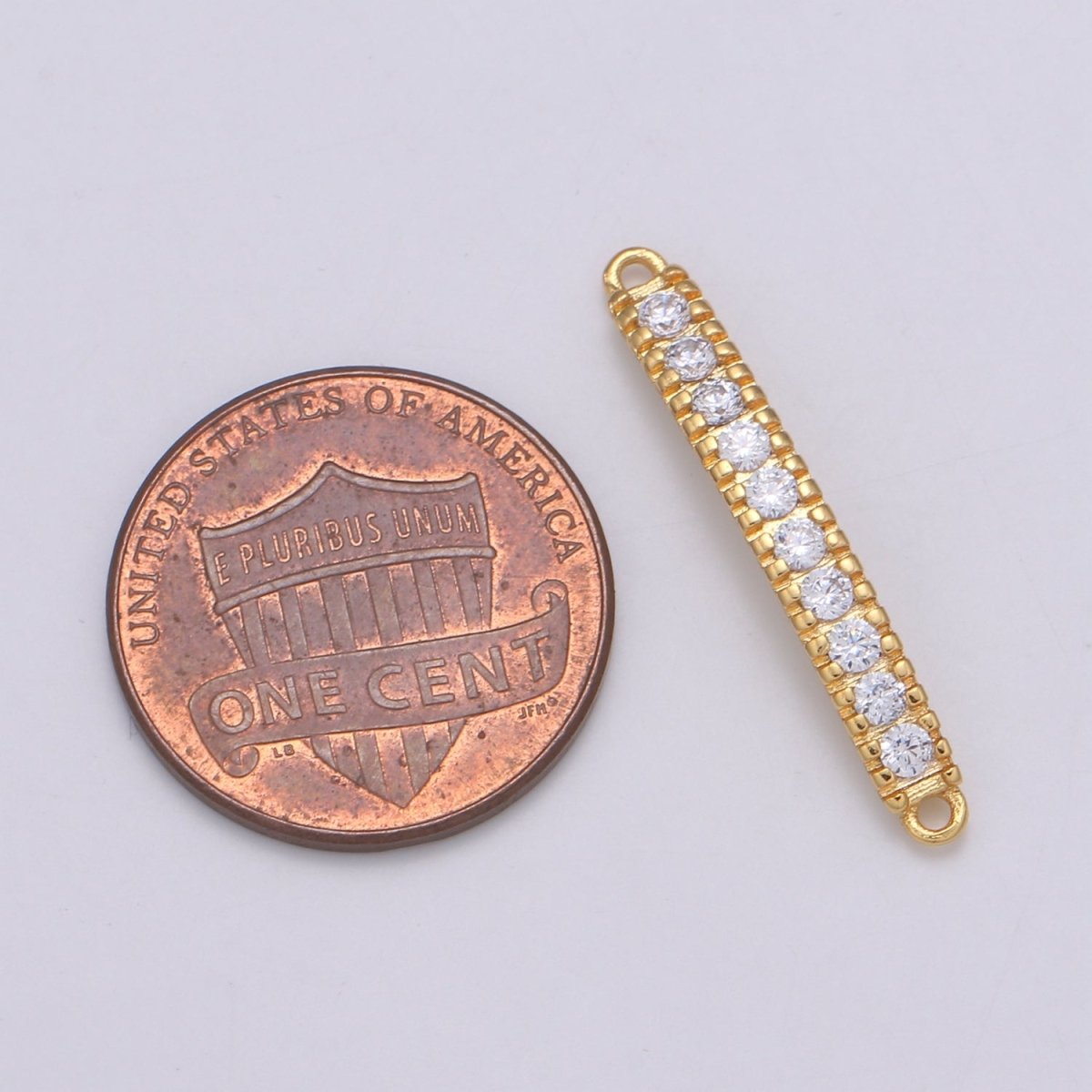 24K Crystal Gold Filled Simple Connectors F-562 - DLUXCA