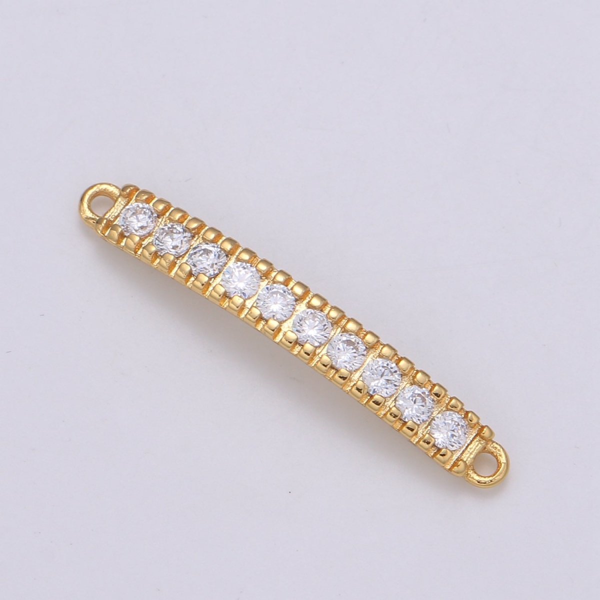 24K Crystal Gold Filled Simple Connectors F-562 - DLUXCA