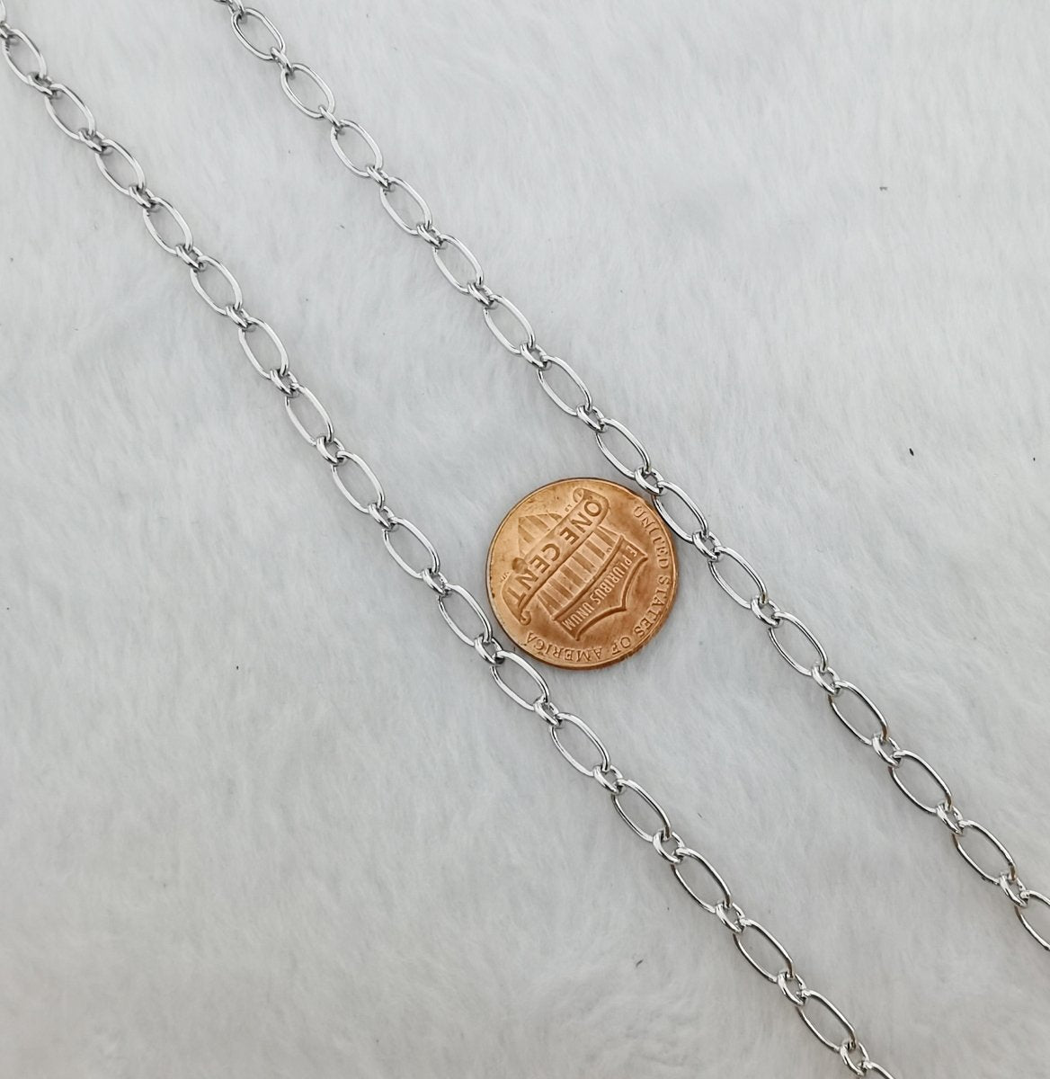 24K Gold, 18K Gold, White Gold Filled CABLE Roll Chain For Jewelry Making, For Necklace Bracelet Anklet Supply Component | ROLL-478(XP-006), ROLL-480(XP-008), ROLL-483 (XP-011) Clearance Pricing - DLUXCA