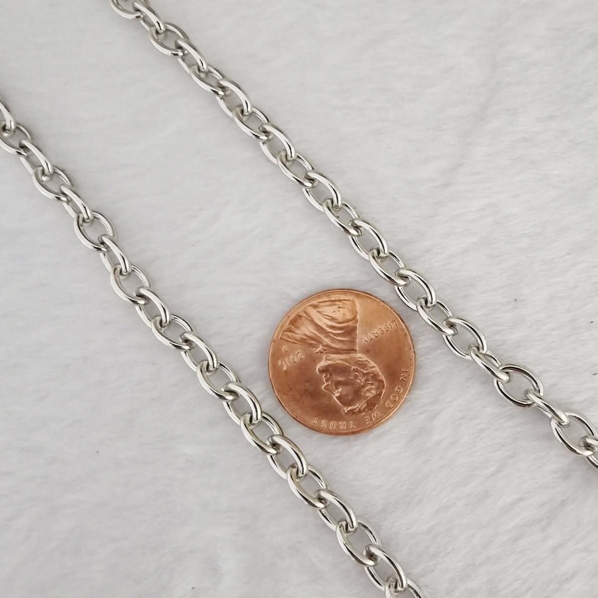 24K Gold, 18K Gold, White Gold Filled CABLE Roll Chain For Jewelry Making, Necklace Bracelet Anklet Supply Component | ROLL-474(XP-002), ROLL-481 (XP-009), ROLL-482 (XP-010) Clearance Pricing - DLUXCA