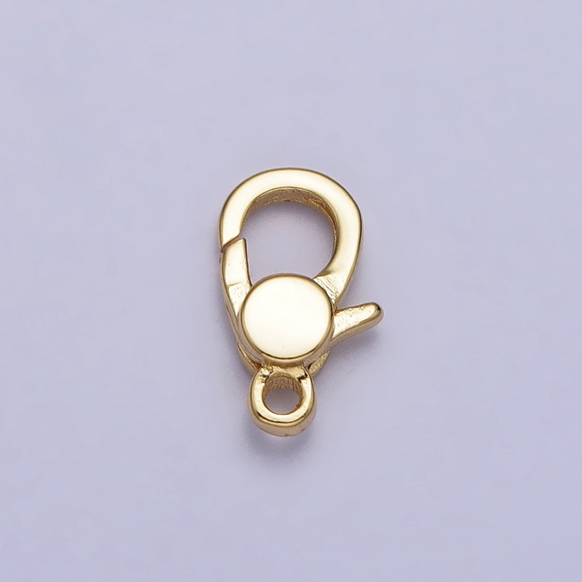 24K Gold Filled 10.8mm Oval Lobster Clasps Closure Supply in Gold & Silver | Z-141 Z-142 - DLUXCA