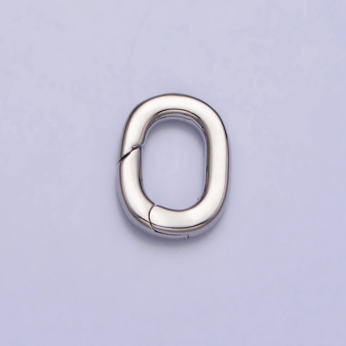 24K Gold Filled 12.5mm Oval Oblong Push Gate Spring Ring Enhancer Closure Supply in Gold & Silver | Z-117 Z-118 - DLUXCA