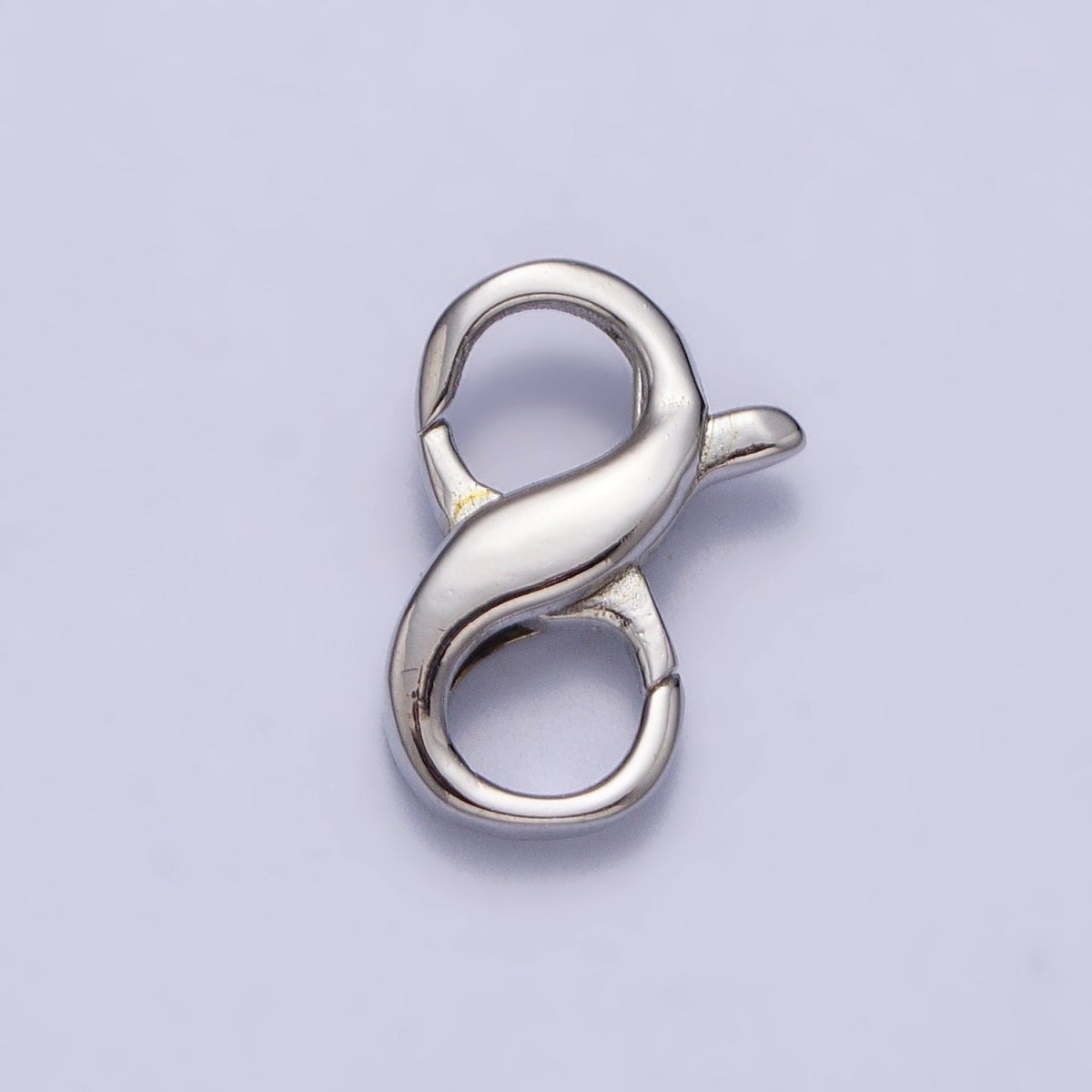 24K Gold Filled 13mm Infinity Double Lobster Clasps Closure Jewelry Supply in Gold & Silver | Z-143 Z-144 - DLUXCA