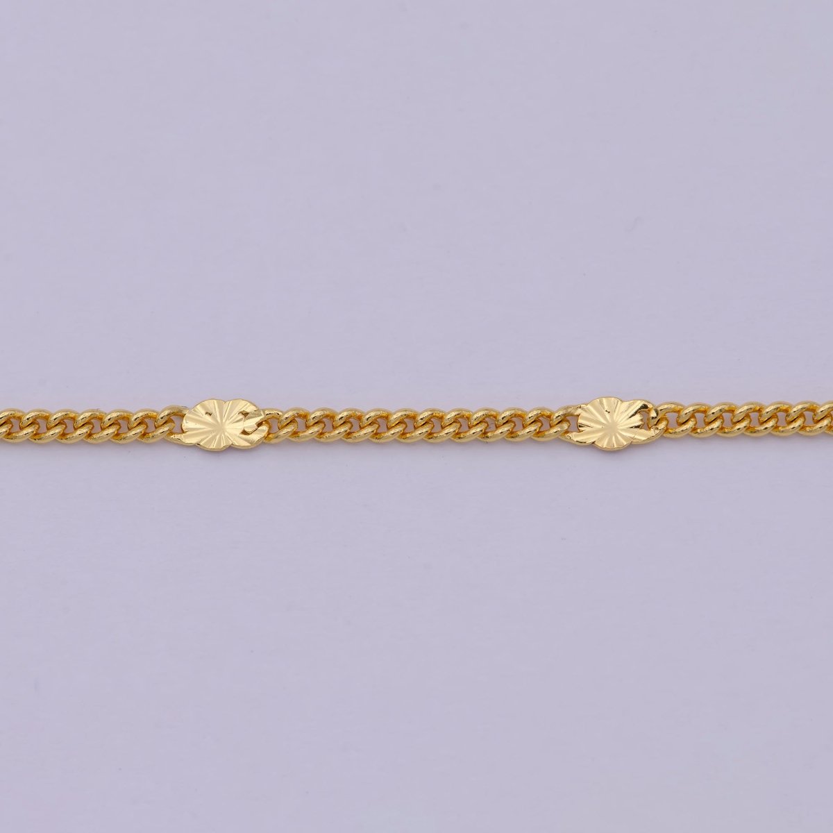 24K Gold Filled 1.5mm Curb Chain 15.5, 18 inch Finished Necklace For Wholesale Necklace Dainty Jewelry Making Supplies | WA-521 Clearance Pricing - DLUXCA