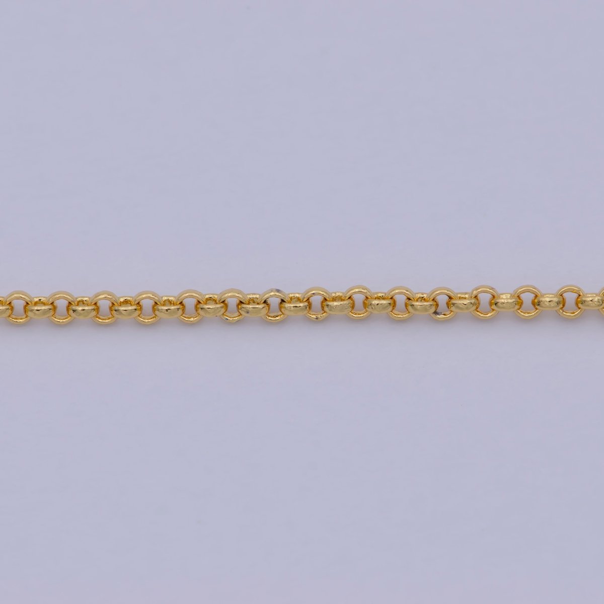 24K Gold Filled 1.5mm Dainty Round Rolo 18 Inch Layering Chain Necklace | WA-468 Clearance Pricing - DLUXCA