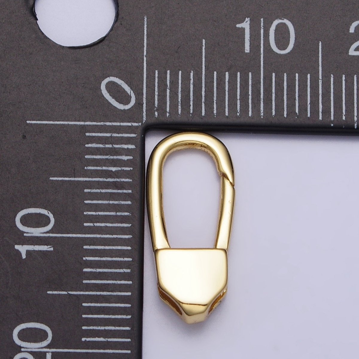 24K Gold Filled 17mm Long Oblong Triggerless Push Closure Supply in Gold & Silver | Z-115 Z-116 - DLUXCA