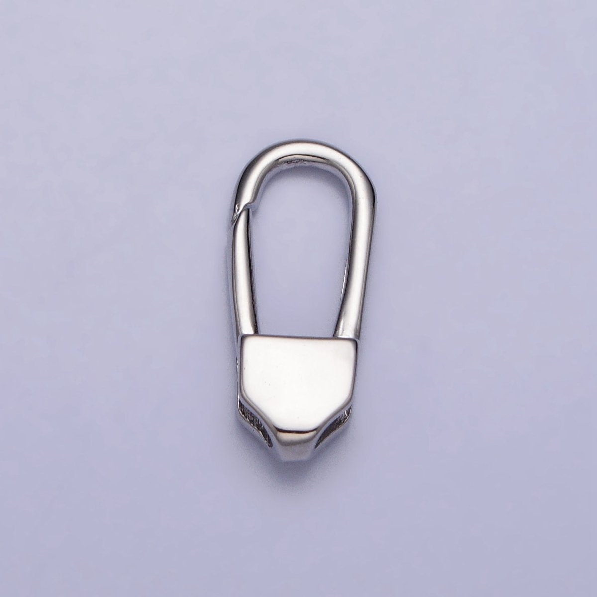 24K Gold Filled 17mm Long Oblong Triggerless Push Closure Supply in Gold & Silver | Z-115 Z-116 - DLUXCA