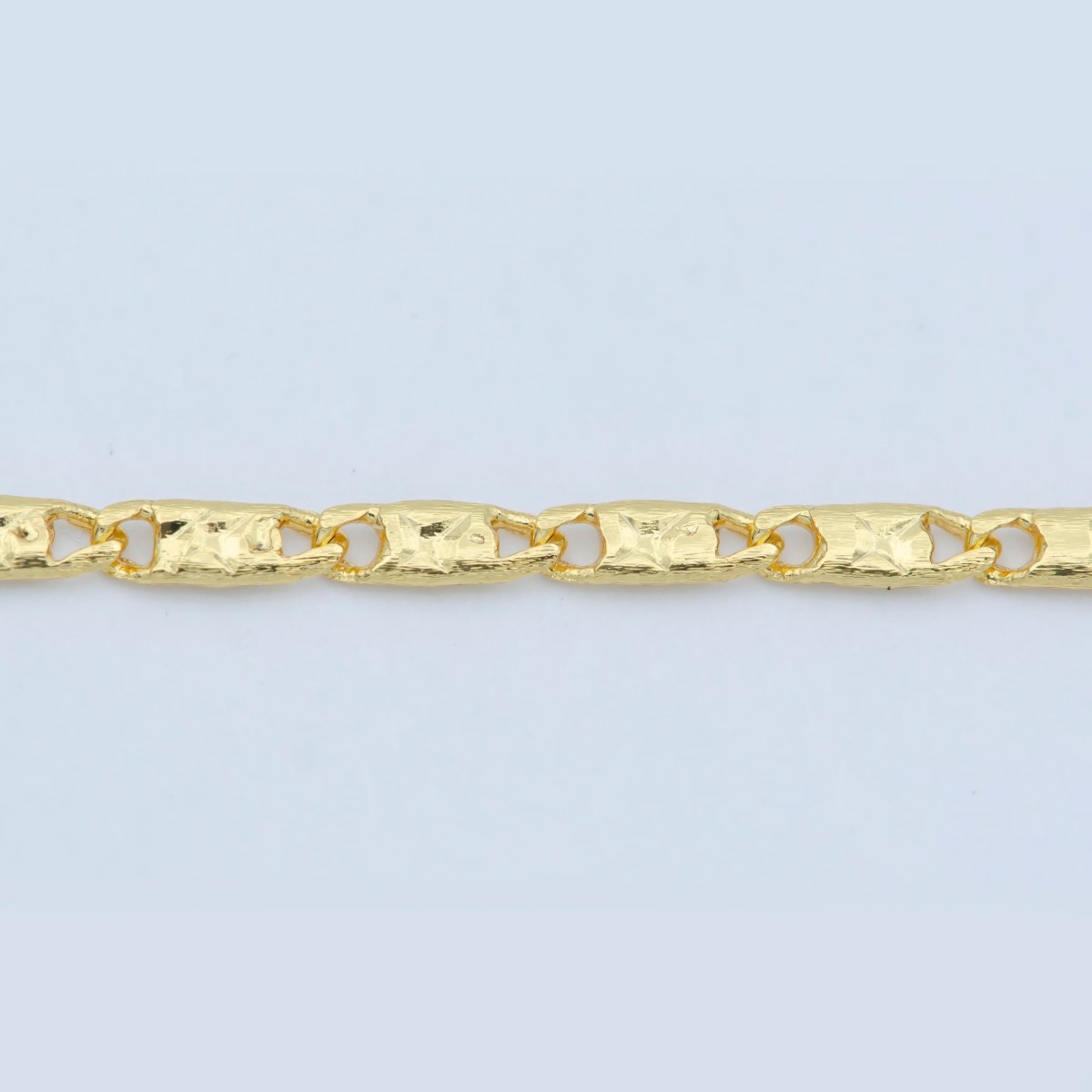 24K Gold Filled 1.7mm Scroll 17.7 Inch Chain Necklace | WA-188 Clearance Pricing - DLUXCA