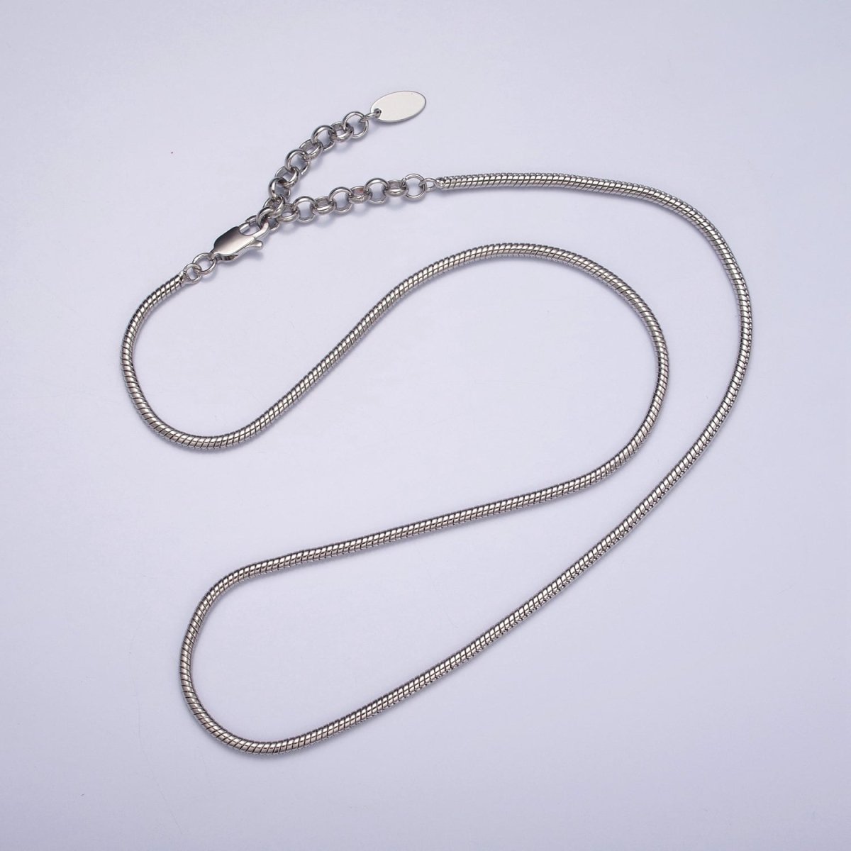 24K Gold Filled 18.5 Inch Cocoon Snake Finished Chain Necklace | WA-1010 WA-1011 Clearance Pricing - DLUXCA