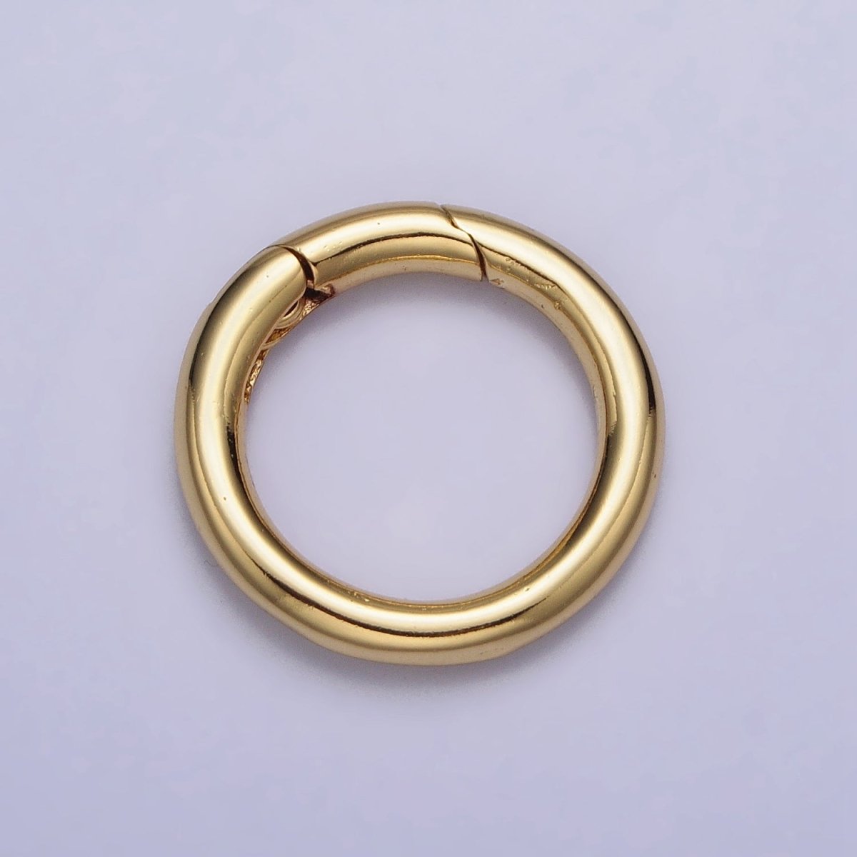 24K Gold Filled 18mm, 20mm Push Gate Ring Closure Enhancer Supply in Gold & Silver | Z-137~Z-140 - DLUXCA