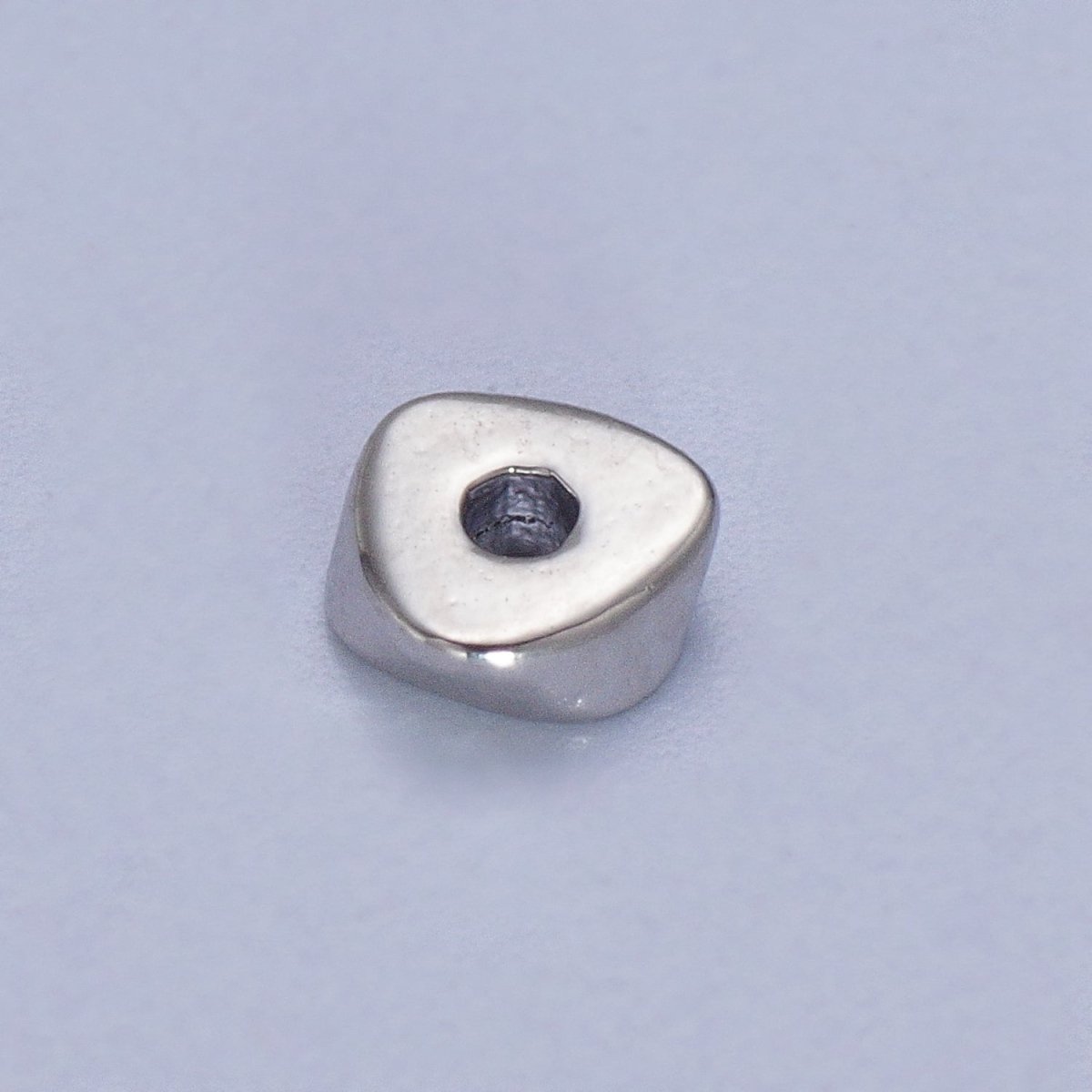 24K Gold Filled 20 Pieces 4mm Geometric Triangle Bead Supply in Gold & Silver | K-311 K-315 - DLUXCA