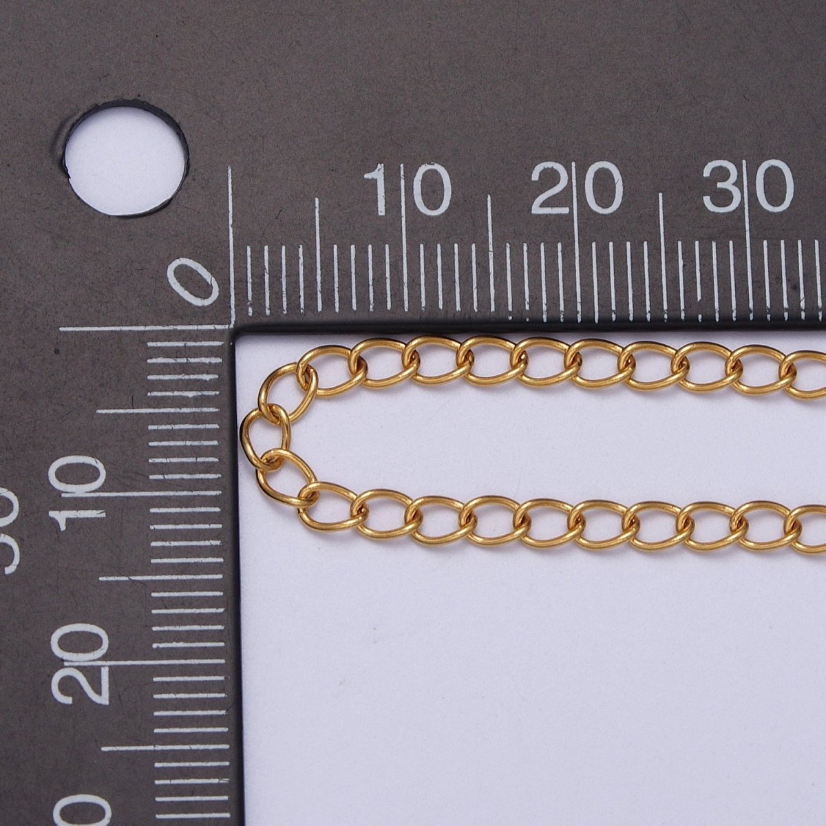24K Gold Filled 3mm Thin Cable Gold, Silver Unfinished Extender Chain | ROLL-939 ROLL-940 Clearance Pricing - DLUXCA