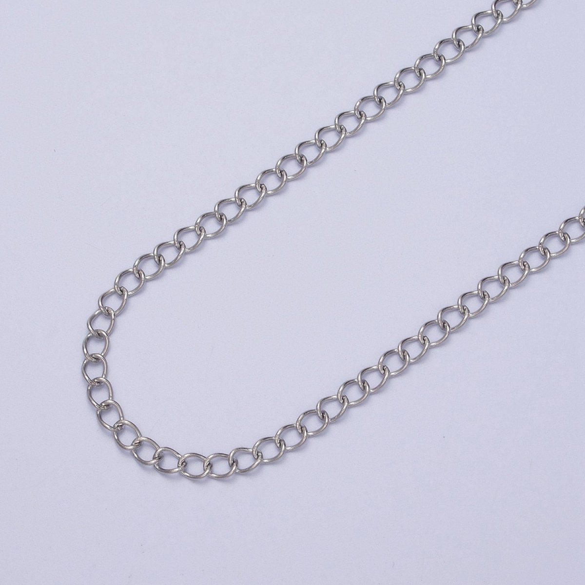 24K Gold Filled 3mm Thin Cable Gold, Silver Unfinished Extender Chain | ROLL-939 ROLL-940 Clearance Pricing - DLUXCA