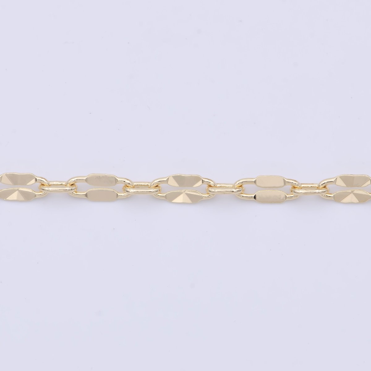 24K Gold Filled 4.2mm scroll Unique Unfinished Bulk Chain Supply For Jewelry Making | ROLL-867 Clearance Pricing - DLUXCA